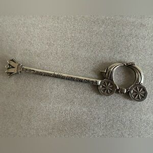 RARE Disney Cinderella Silver Bubble Blower Wand